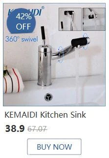 Kemaidi Bathroom Faucet Antique Brass Wall Mounted Bathroom