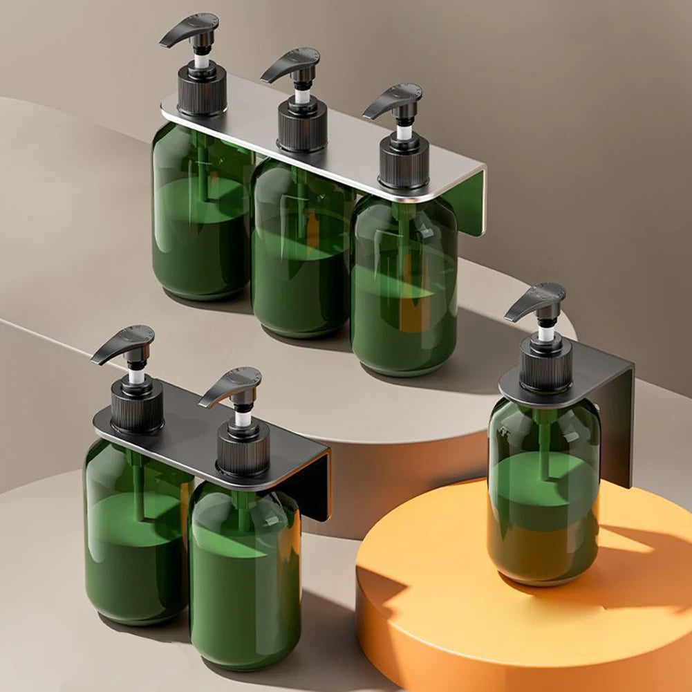 1pc Wall Mounted Stainless Steel Soap Dispenser Holder