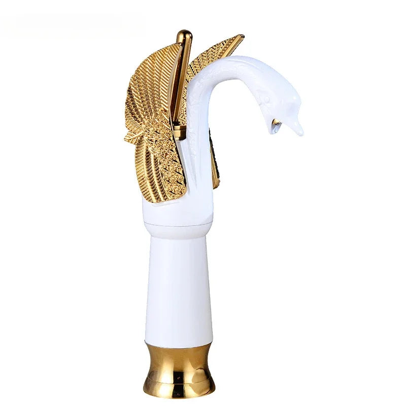Golden Swan Bathroom Basin Faucet Deck Installation Mixer
