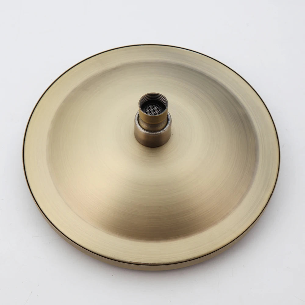 Zappo Antique Brass Shower Systerm Flexible Retro Brass