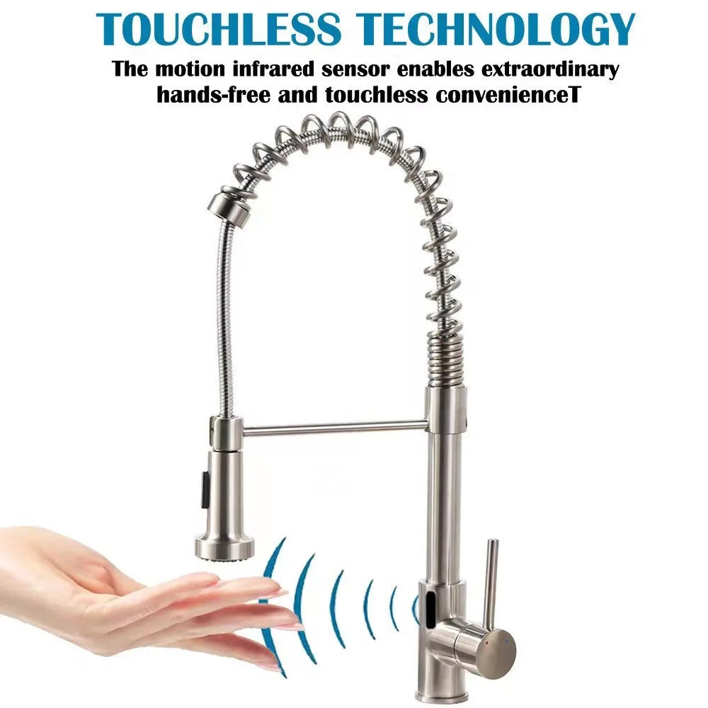Gegve Smart Infrared Sensing Inductive Pull-Out Sink Faucet