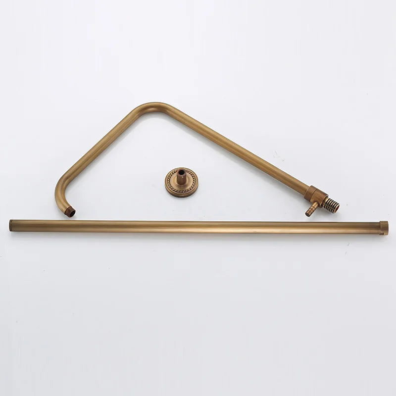 Brass Bathroom Faucet Shower Type Head Antique Brass