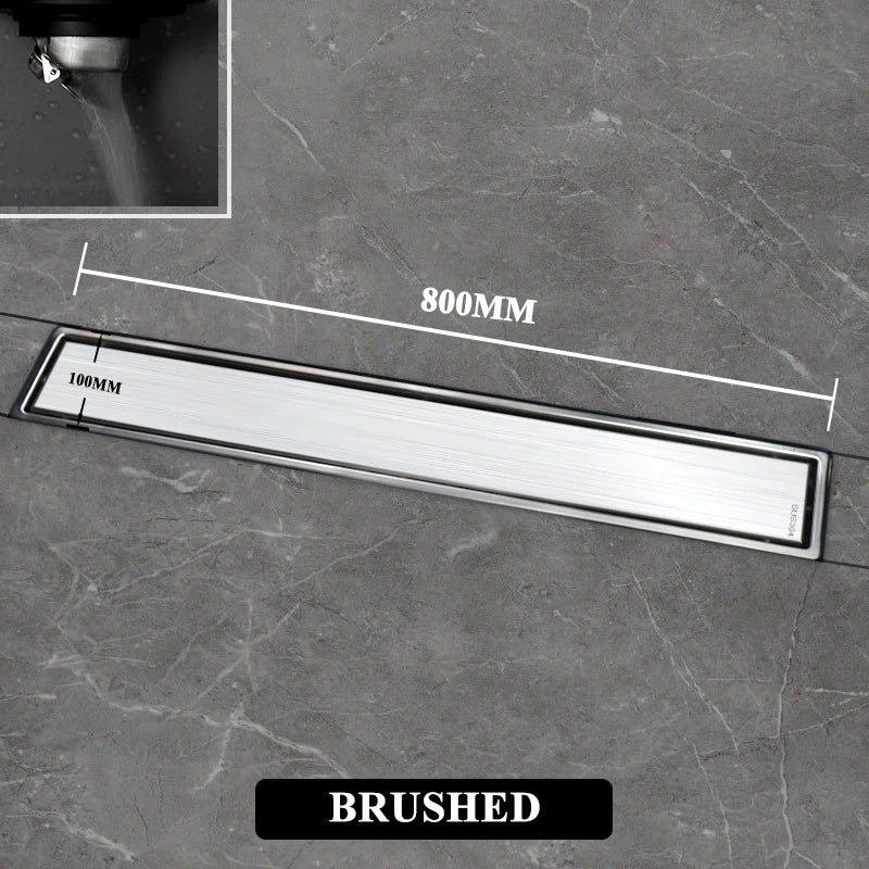 304 Stainless Steel Bathroom Drain Brushed Rose Gold