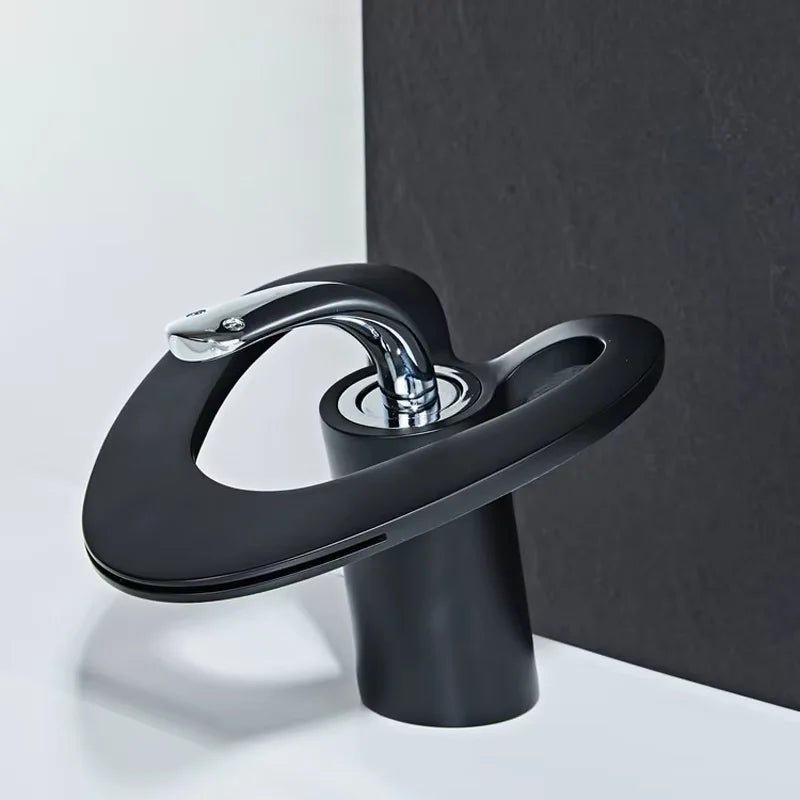 Waterfall Creative Bathroom Basin Faucet Sink Faucet Deck