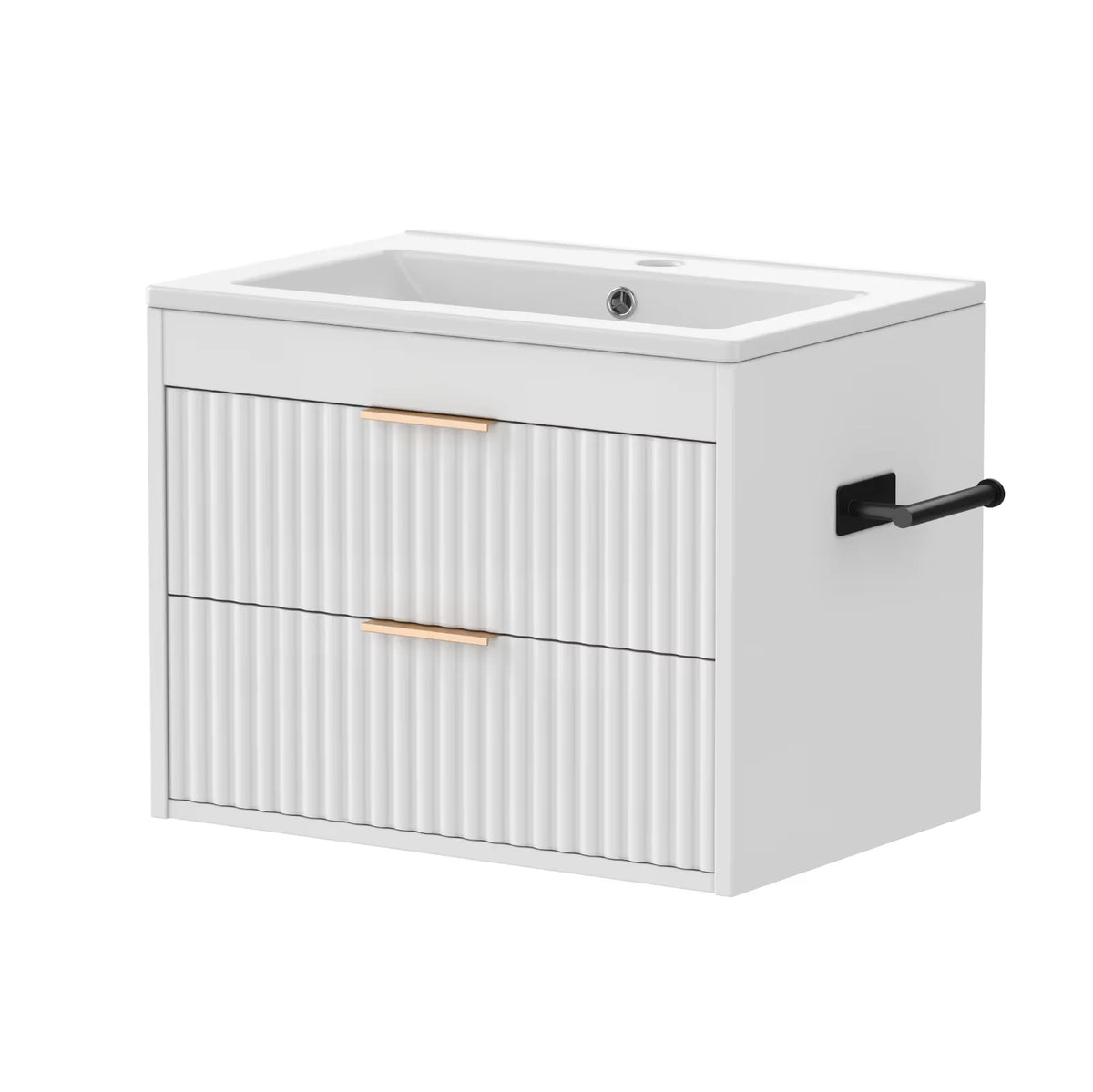 24 Floating Bathroom Vanity Sink Modern Wall Mounted