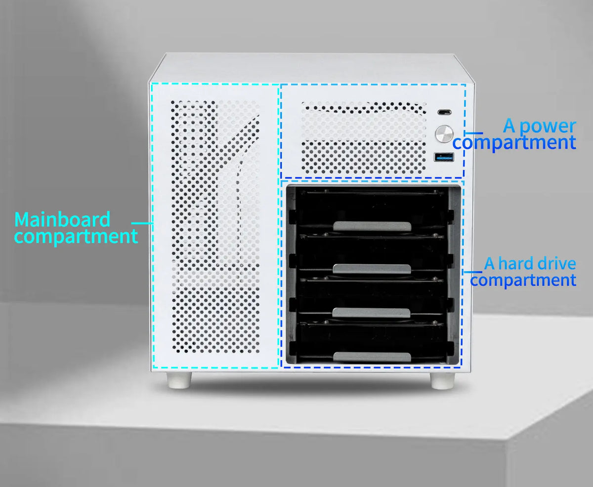 Ursa Minor 4-Bay Nas Chassis Sfx Power Supply