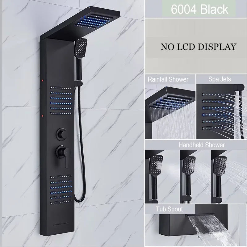 Ulgksd Bathroom Shower Panel Led Light Bathroom Faucet