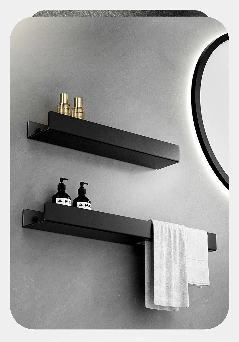 Luxury Minimalist Black Bathroom Rack Towel Rack -