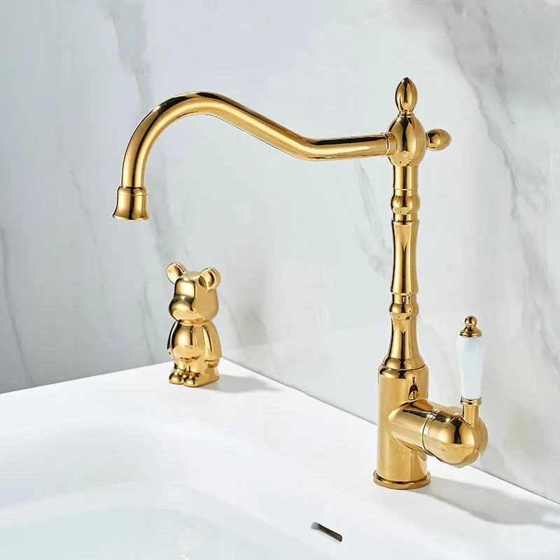 French Brass Light Luxury Three In One Pure