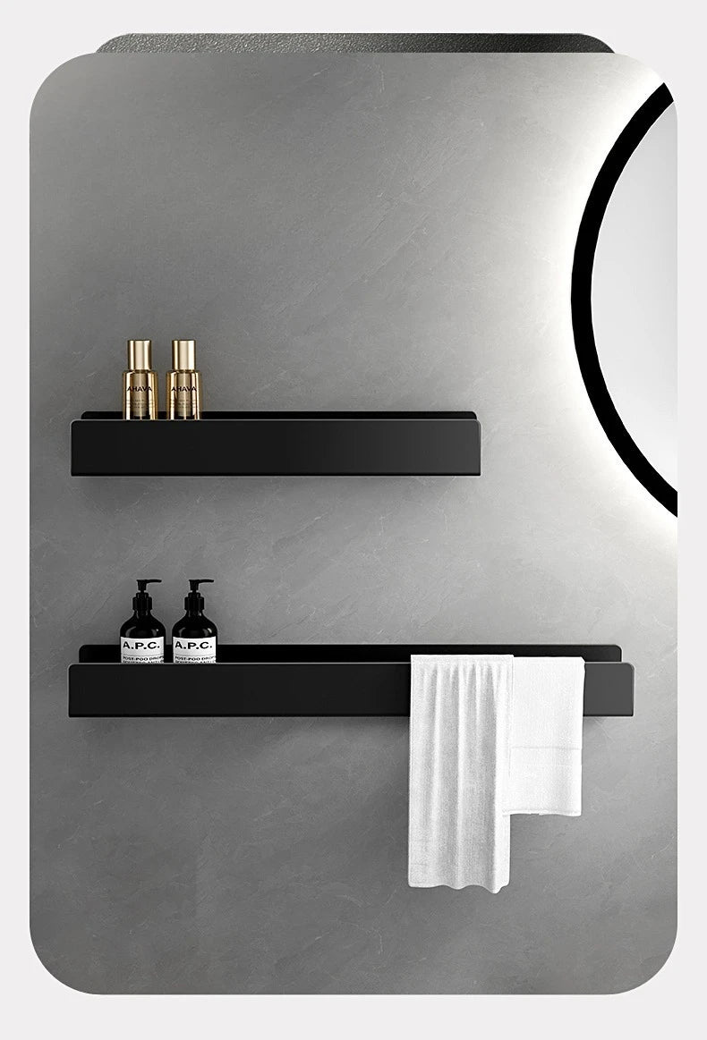 Luxury Minimalist Black Bathroom Rack Towel Rack -