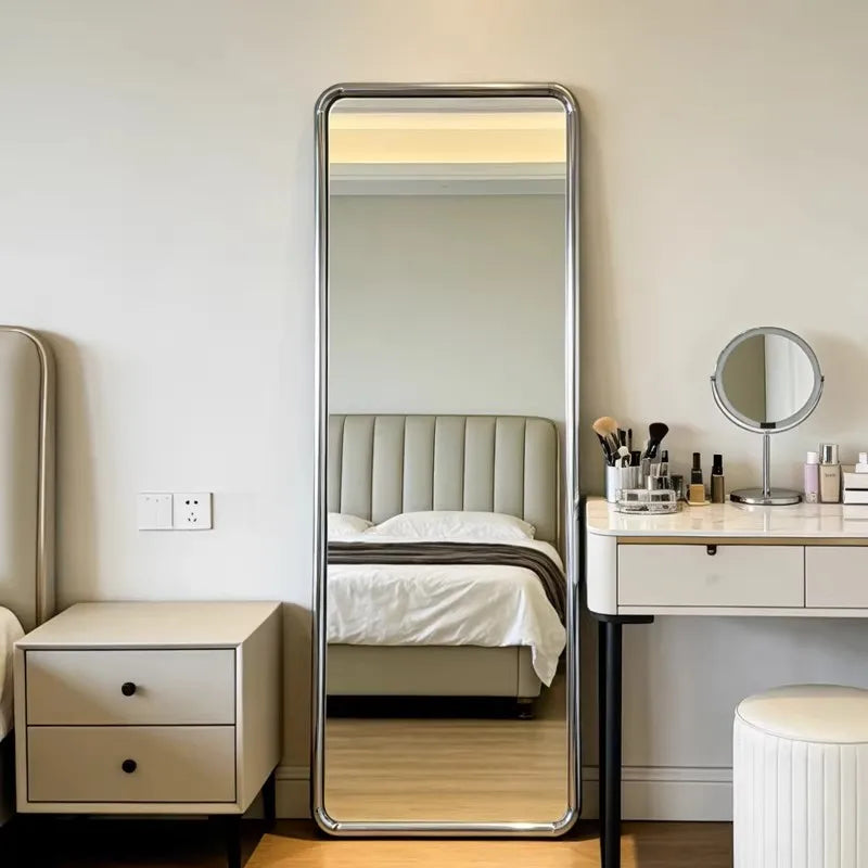 Minimalist Furniture Living Room Silver-Framed Full-Length