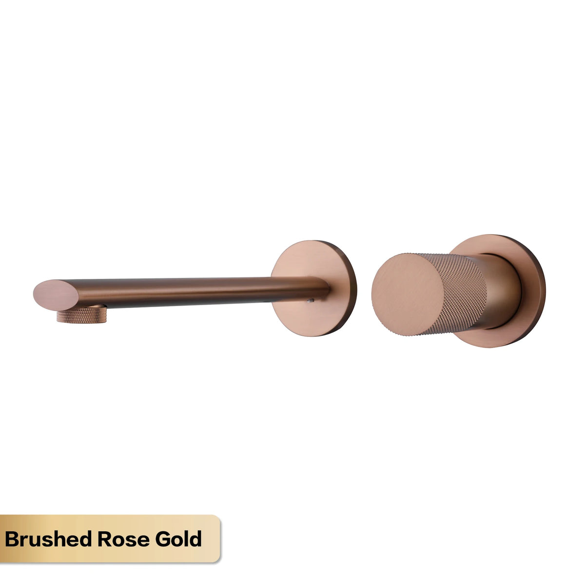 Luxruy Rose Gold Brass Wall-Embedded Bathroom Faucet 2hole
