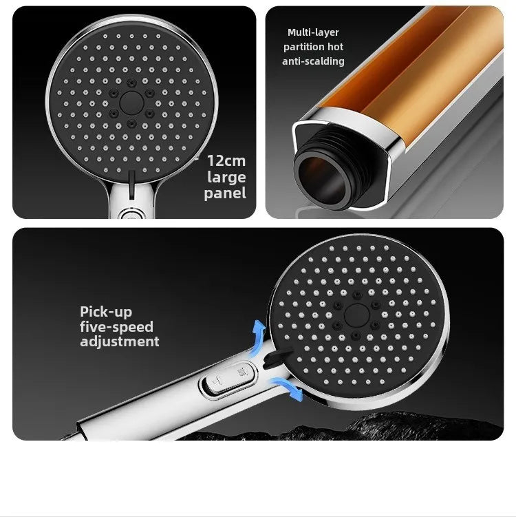 Boosting Showerhead Shower Super Strong Shower Faucet Bathroom