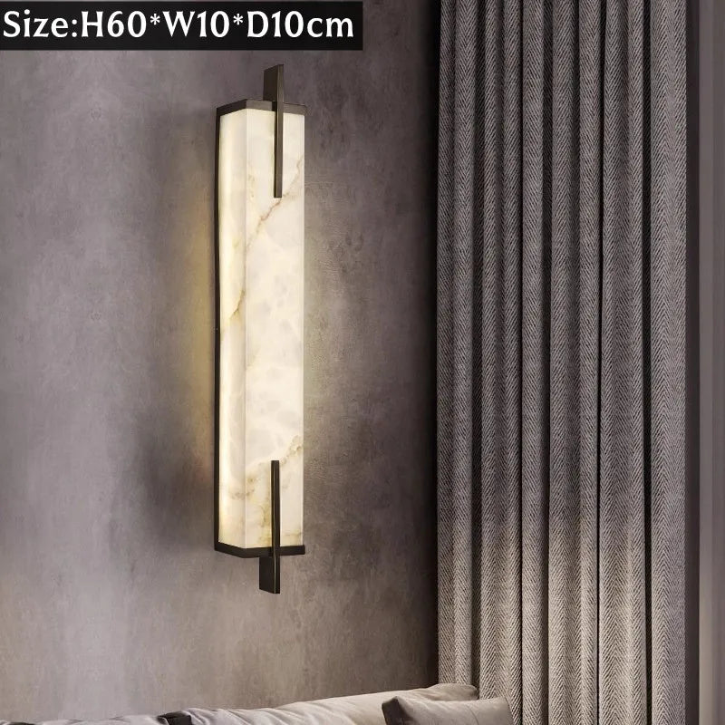 Alabaster Wall Sconces Lamp Natural Marble Wall Sconces