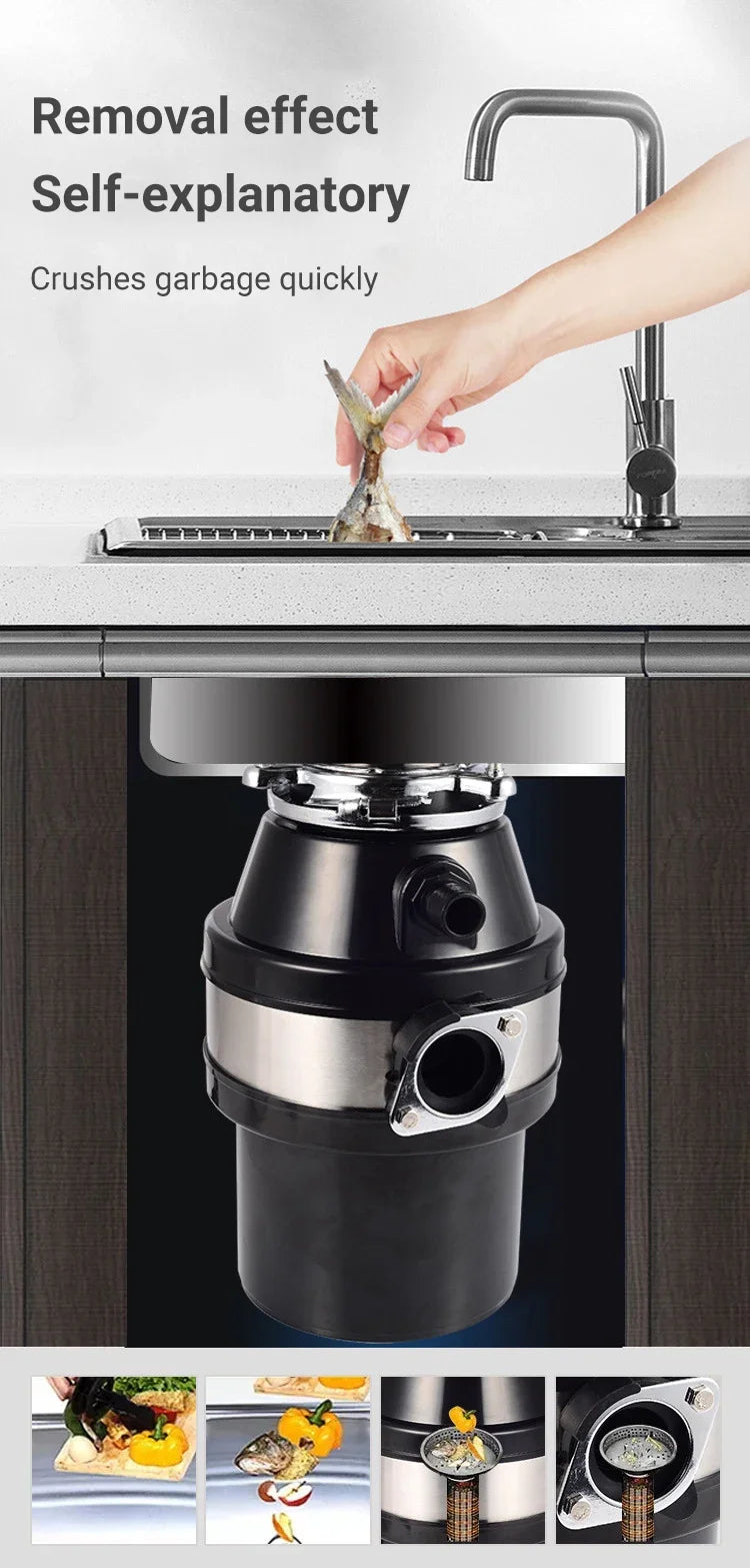 Divedeer Food Waste Disposer 220v/560w Food Residue Pulverizer