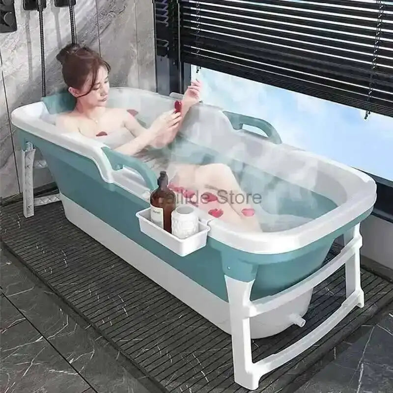 Tub Bathtubs Adult Folding Bathtub Foaming Simple Adult