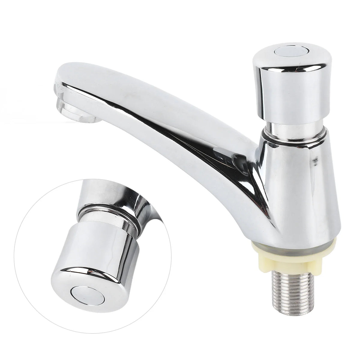 Time Delay Basin Sink Faucet Copper Alloy Push