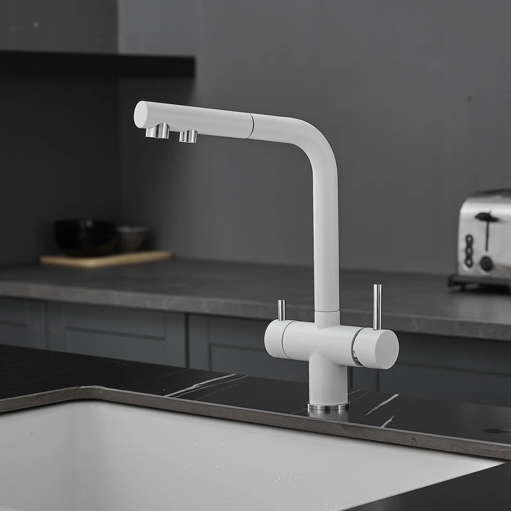 White Cold Filter Sink Faucets Ways Pure Water