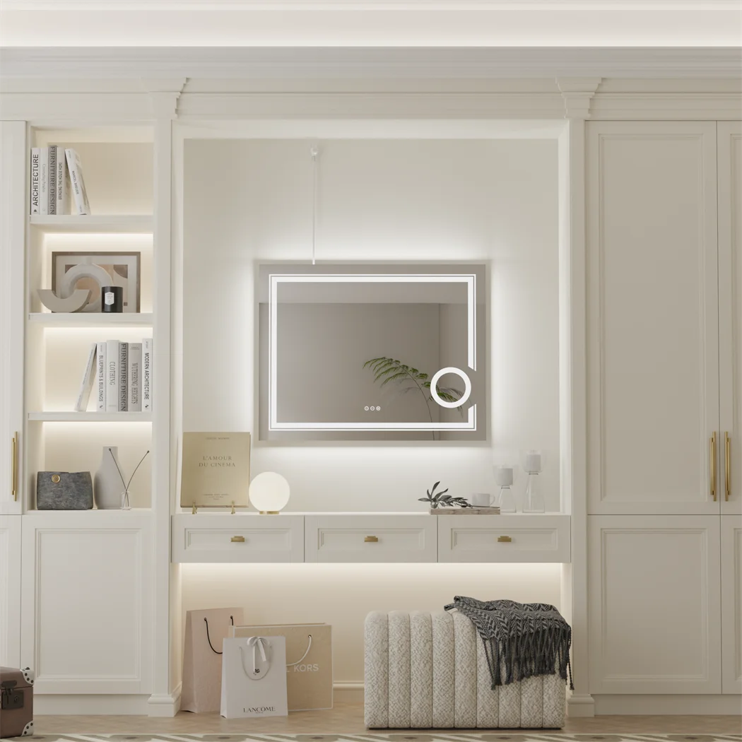 Luvodi Led Mirror Bathroom Wall Mounted Magnifying Mirror