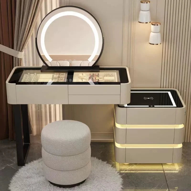 Modern Lighted Adjustable Extendable Bedroom Vanity Makeup