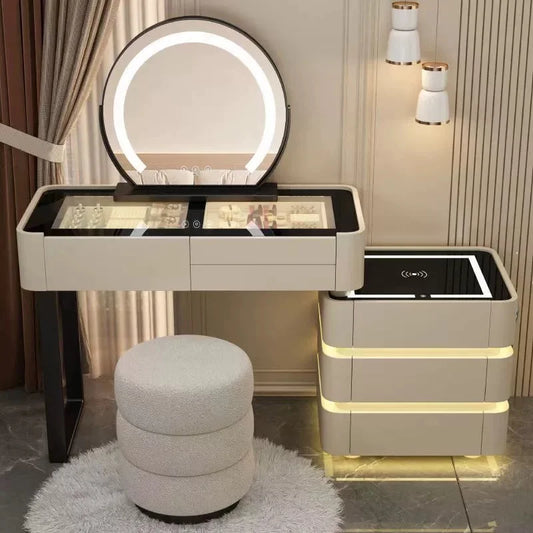 Modern Lighted Adjustable Extendable Bedroom Vanity Makeup