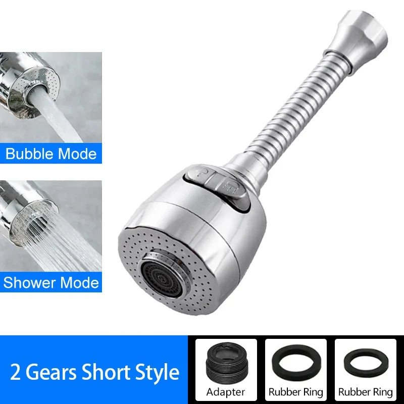 Faucet Extender 360 Degree Rotary Sink Faucet Bubbler