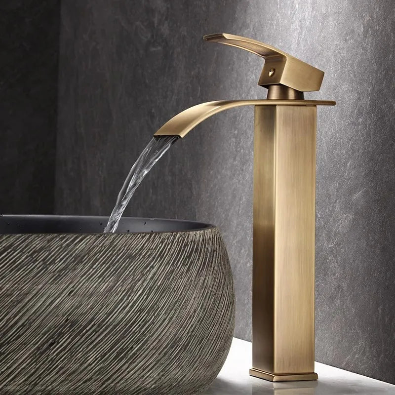 Bathroom Faucet Brass Antique Bronze Basin Faucets &