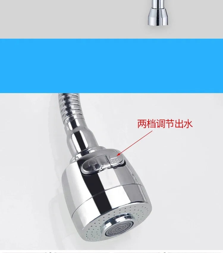 1pc Stainless Steel Sink Faucet Pipe Connection Saving