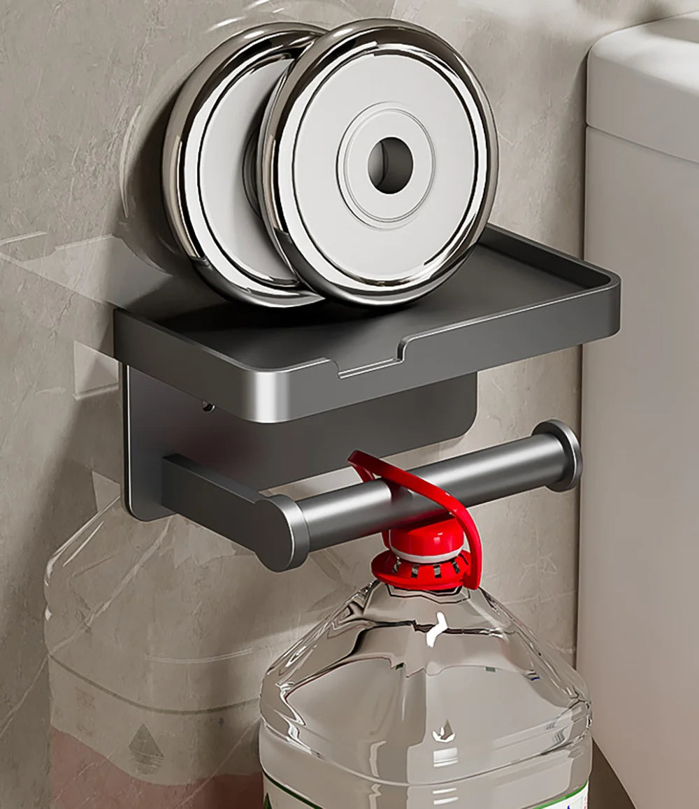 Toilet Paper Holder Wall-Mounted Double Layer Paper Roll