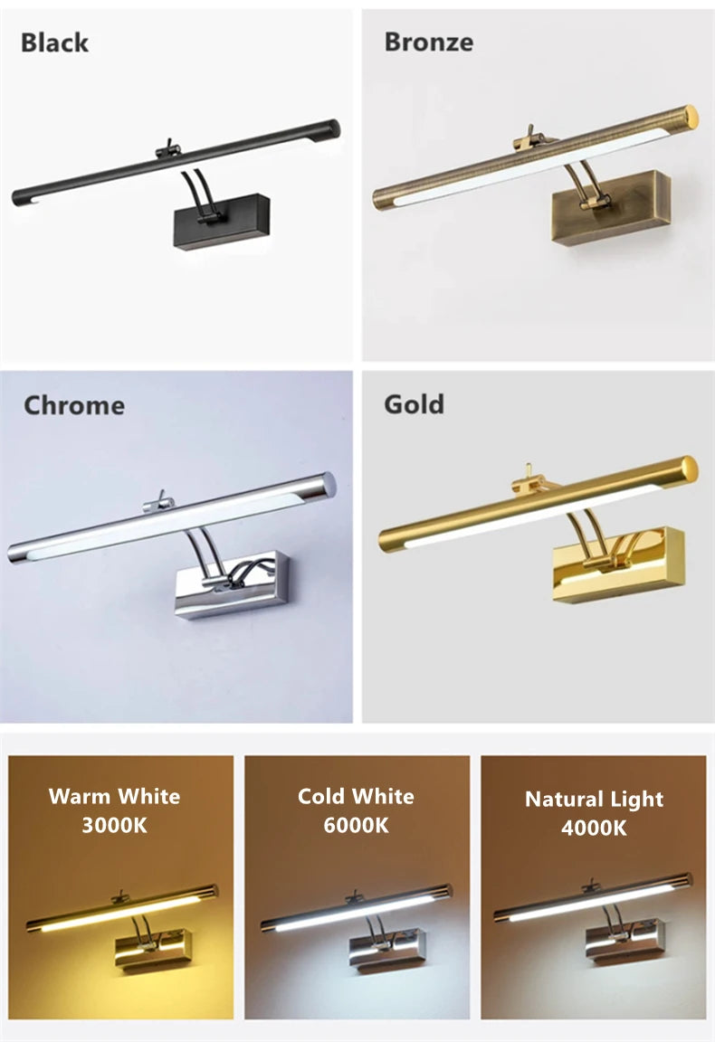 Bathroom Vanity Led Wall Lamp Picture Light Warerproof