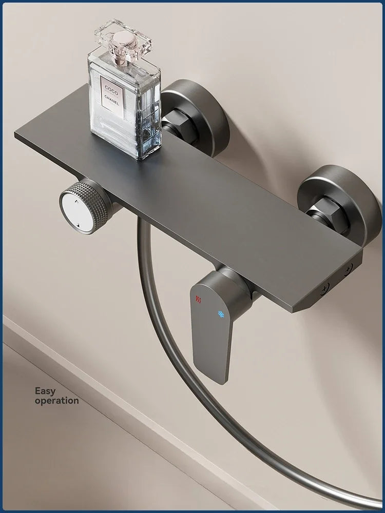 Two Ways Water Outlet Bathroom Shower System Wall