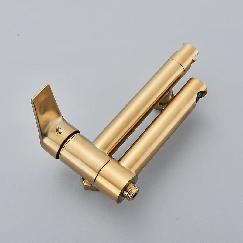Bathtub Faucet Brass Wall Mounted Bathroom Shower Mixer