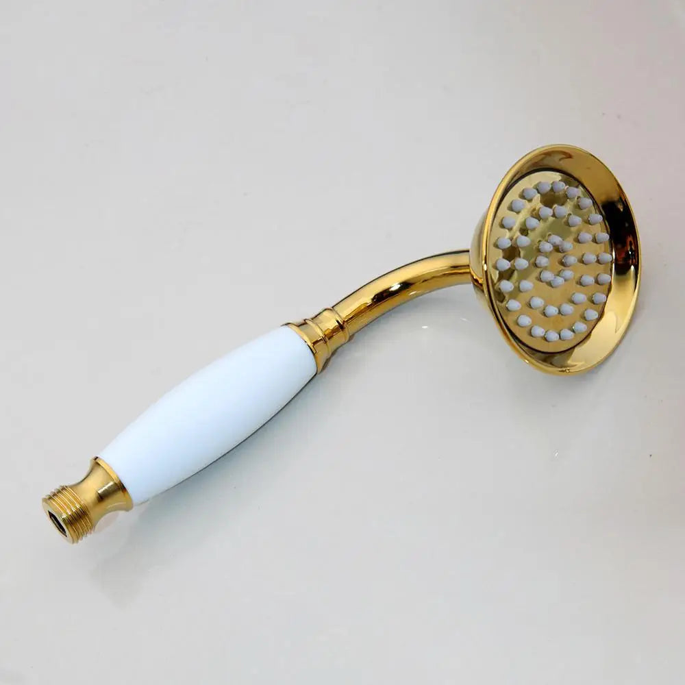 Luxury Gold Color Brass Ceramics Telephone Hand Held