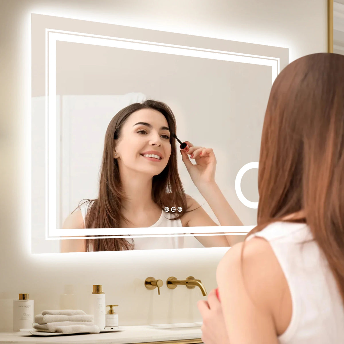 Wisfor Led Lighted Smart Bathroom Mirror 3x Lighted