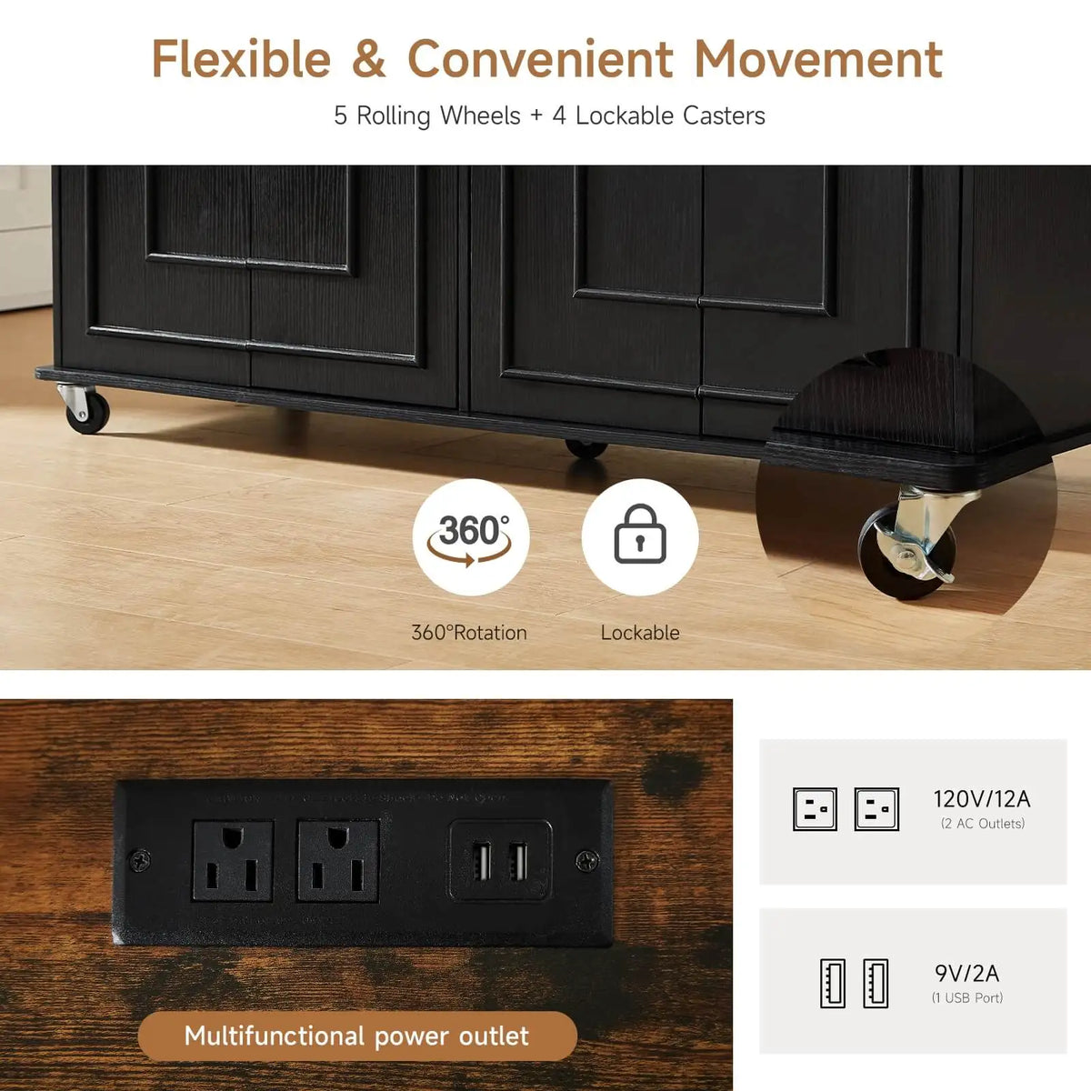 60 Mobile Islands Rolling Trolleys Island Table Drop