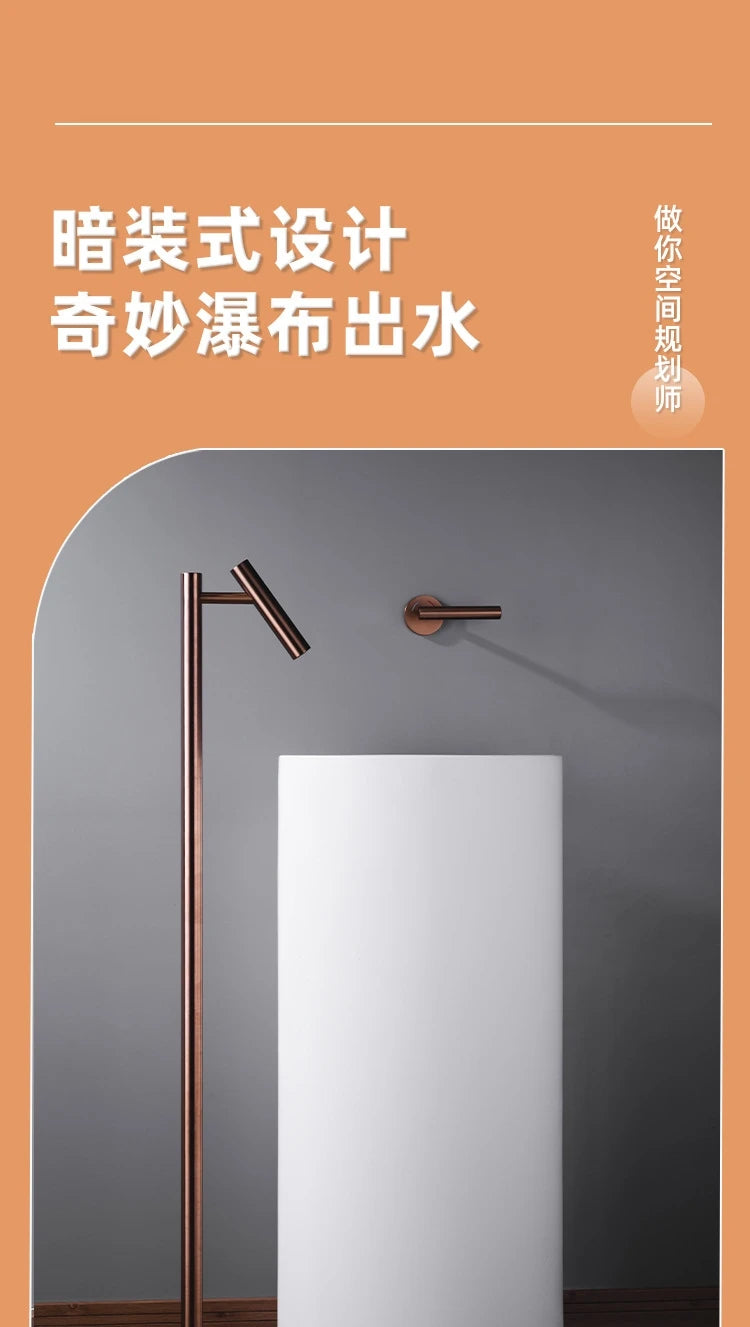 Floor Standing Bathroom Faucet High Tall Basin Tap