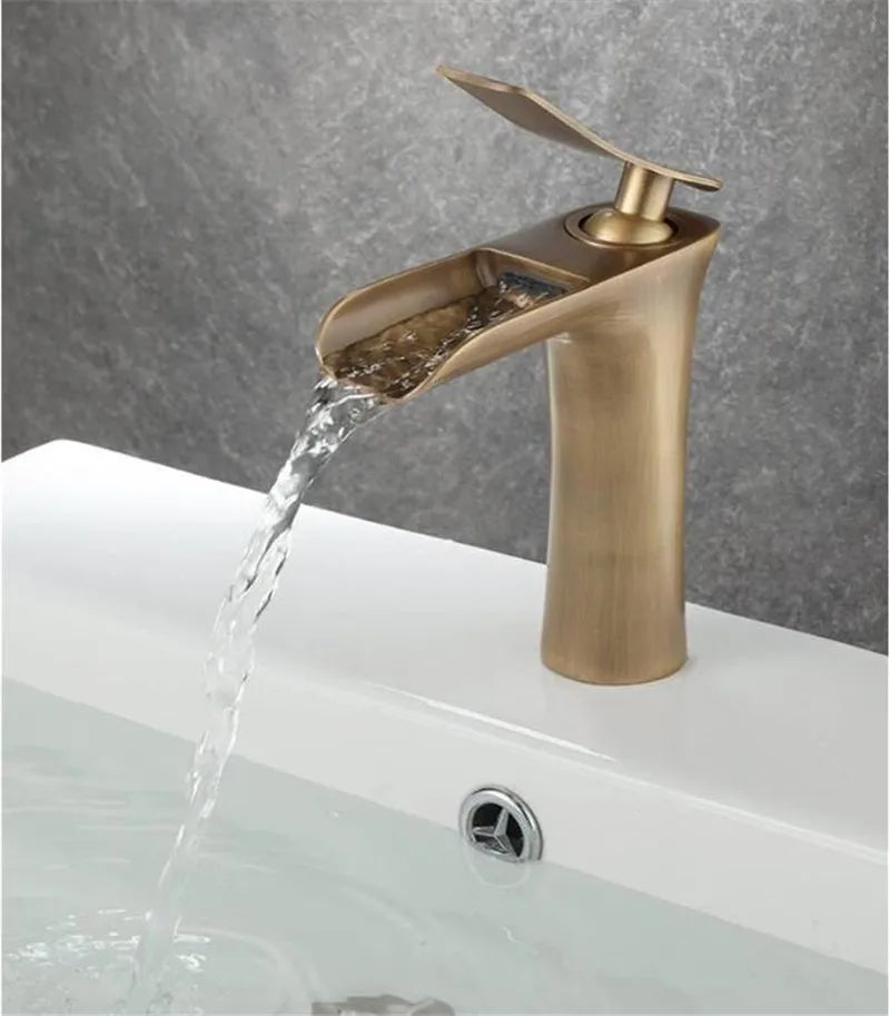 Antique Bronze Bathroom Faucet Basin Faucets & Cold