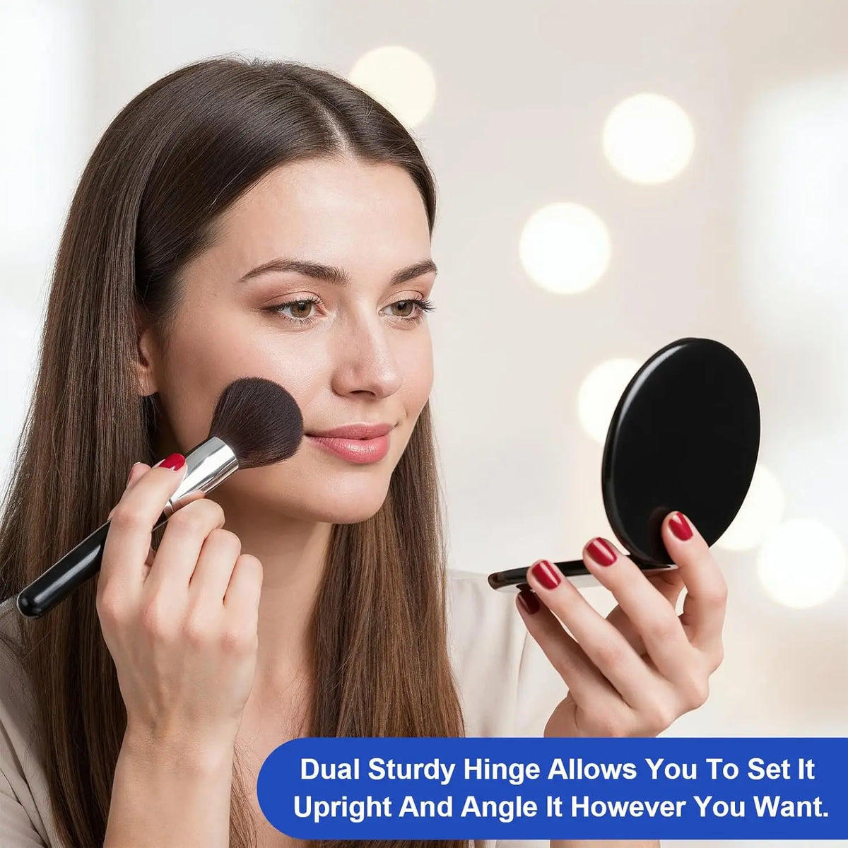 1x/40x Compact Magnifying Mirror Travel Makeup Inch Small