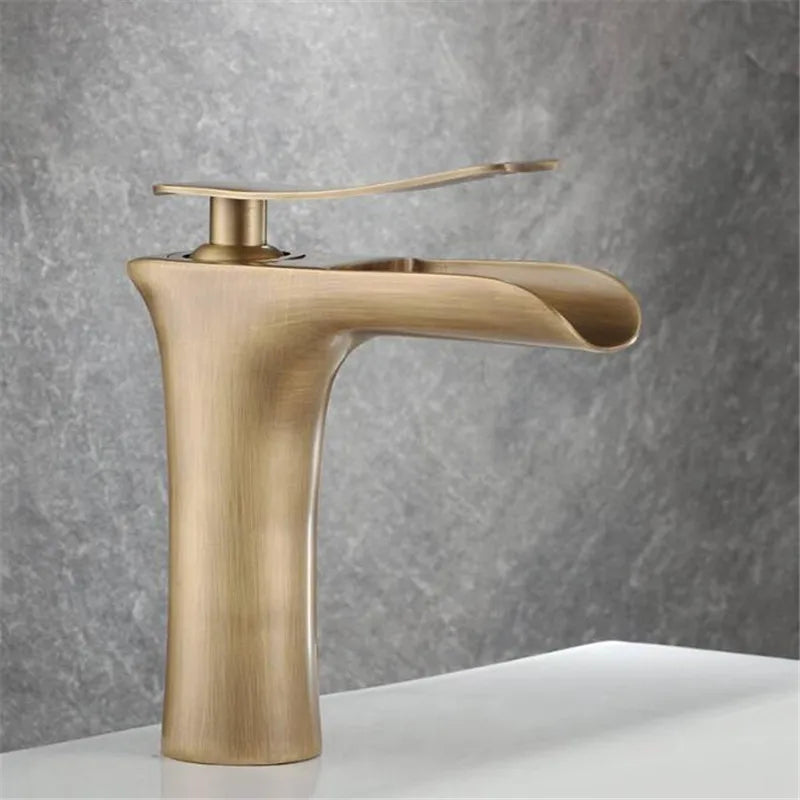Antique Bronze Bathroom Faucet Basin Faucets & Cold