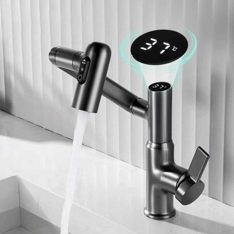 Digital Display Led Basin Faucet 360 Rotation Multi-Function