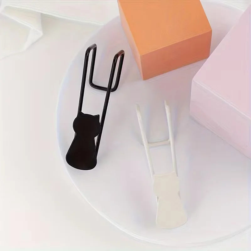 2pcs No-Nail Iron Cat Hook Halloween Black Cat