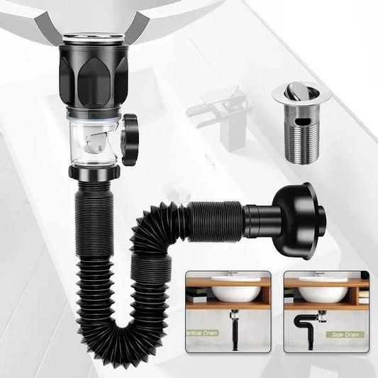1pc Washbasin Drain Pipe Insect Proof Odor Proof