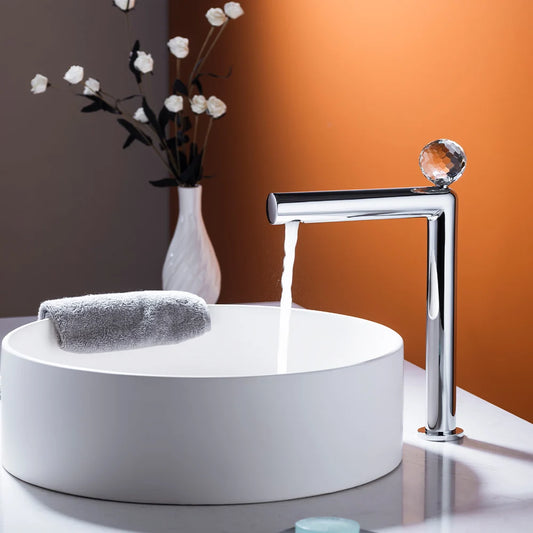 Skowll Cold Crystal Ball Latest Fashion Bathroom Sink