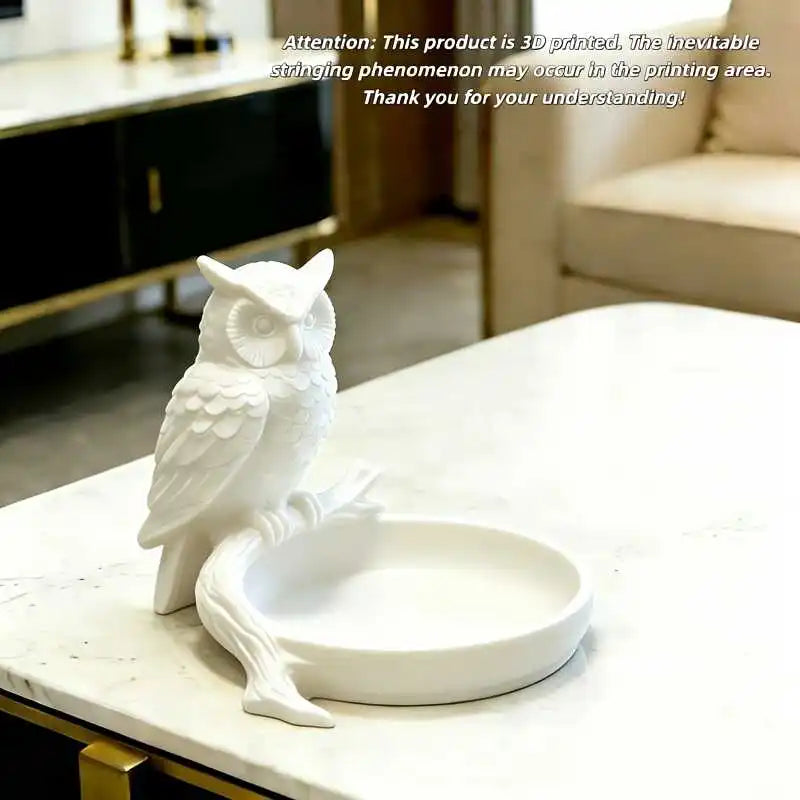 1pc Owl Jewelry Tray Ring Dish Necklace Holder