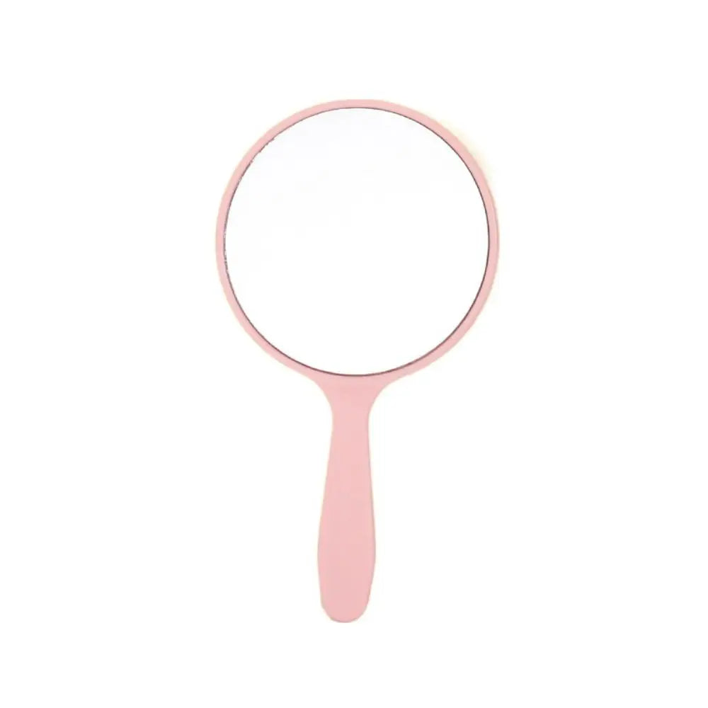 Diy Makeup Mirror Cute Handle Small Round Handheld