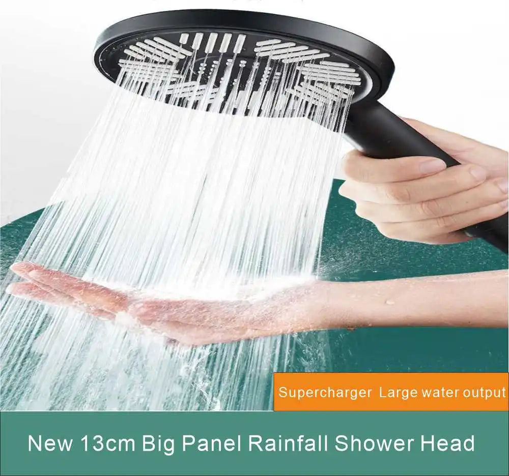13cm Big Panel Shower Head High Pressure Rainfall