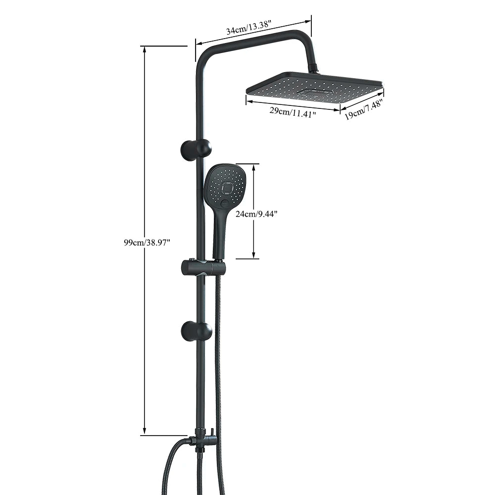 Senlesen Shower Faucet Bathroom Shower Rain Shower Brass