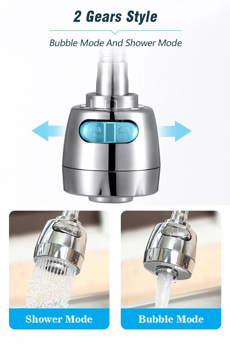 Faucet Extender 360 Degree Rotary Sink Faucet Bubbler