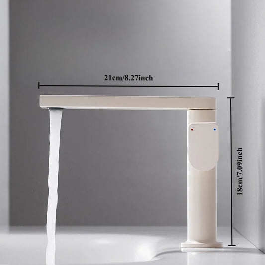 Brass Cold Bathroom Faucet Grey Toilet Vanity Basin