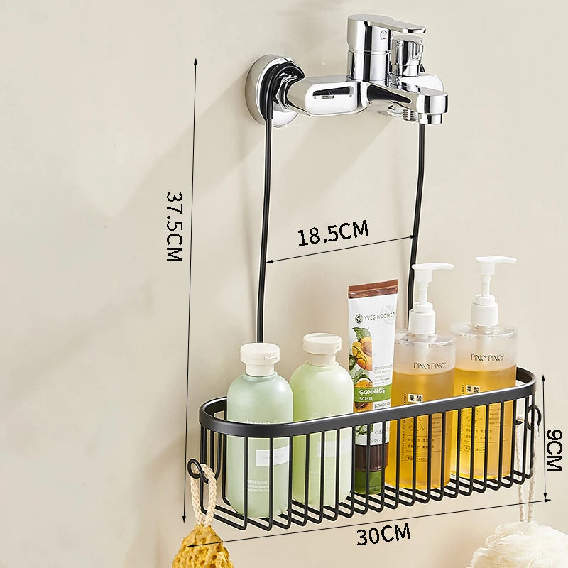 Shower Caddy Hanging Organizer Shower Basket Hooks Storage